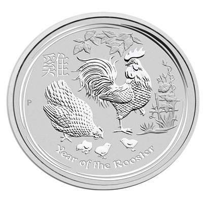 2017 2oz Silver Lunar ROOSTER - Series II - Click Image to Close